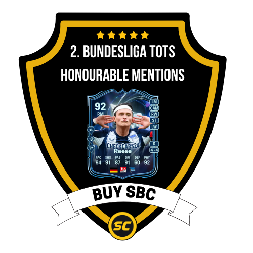 EA FC 26 SBC 2. Bundesliga TOTS Honourable Mentions - PS4, PS5, Xbox One, Xbox Series X, Xbox Series S